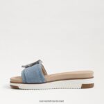 נשים הַנעָלָה Sam Edelman סנדל מגלשה ariane כחול מונטרוז 4XL22X180 - Image 4