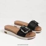נשים הַנעָלָה Sam Edelman סנדל מגלשה ariane מארג שחור 4XL22X184