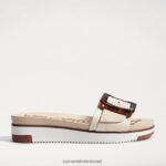 נשים הַנעָלָה Sam Edelman סנדל מגלשה ariane שנהב מודרני 4XL22X182 - Image 2