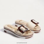 נשים הַנעָלָה Sam Edelman סנדל מגלשה ariane שנהב מודרני 4XL22X182