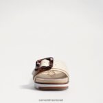 נשים הַנעָלָה Sam Edelman סנדל מגלשה ariane שנהב מודרני 4XL22X182 - Image 3