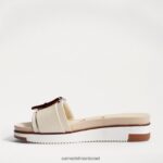 נשים הַנעָלָה Sam Edelman סנדל מגלשה ariane שנהב מודרני 4XL22X182 - Image 4
