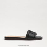 נשים הַנעָלָה Sam Edelman סנדל מגלשה אירינה לטאה שחורה 4XL22X3 - Image 2