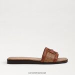 נשים הַנעָלָה Sam Edelman סנדל מגלשה אירינה קוניאק/cuoio עשיר 4XL22X5 - Image 2