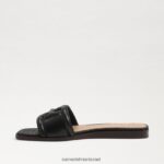 נשים הַנעָלָה Sam Edelman סנדל מגלשה אירינה לטאה שחורה 4XL22X3 - Image 4