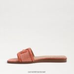 נשים הַנעָלָה Sam Edelman סנדל מגלשה אירינה ורוד טרקוטה/ורוד טיח 4XL22X4 - Image 4