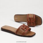 נשים הַנעָלָה Sam Edelman סנדל מגלשה אירינה קוניאק/cuoio עשיר 4XL22X5 - Image 6