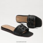 נשים הַנעָלָה Sam Edelman סנדל מגלשה אירינה לטאה שחורה 4XL22X3 - Image 7