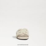 נשים הַנעָלָה Sam Edelman סנדל מגלשה ביי פרלה שנהב מודרני 4XL22X498 - Image 3