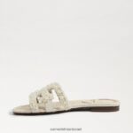 נשים הַנעָלָה Sam Edelman סנדל מגלשה ביי פרלה שנהב מודרני 4XL22X498 - Image 4