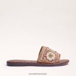 נשים הַנעָלָה Sam Edelman סנדל מגלשה גרייסי טִבעִי 4XL22X197 - Image 2