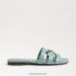 נשים הַנעָלָה Sam Edelman סנדל מגלשה קורן מפרץ כחול גאות 4XL22X576 - Image 2