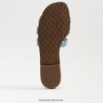 נשים הַנעָלָה Sam Edelman סנדל מגלשה קורן מפרץ כחול גאות 4XL22X576 - Image 6