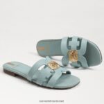 נשים הַנעָלָה Sam Edelman סנדל מגלשה קורן מפרץ כחול גאות 4XL22X576 - Image 7