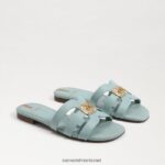 נשים הַנעָלָה Sam Edelman סנדל מגלשה קורן מפרץ כחול גאות 4XL22X576