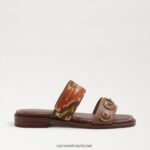 נשים הַנעָלָה Sam Edelman סנדל מגלשה hera sunset orange/cuoio 4XL22X742 - Image 2
