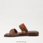 נשים הַנעָלָה Sam Edelman סנדל מגלשה hera sunset orange/cuoio 4XL22X742 - Image 4