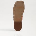 נשים הַנעָלָה Sam Edelman סנדל מגלשה hera sunset orange/cuoio 4XL22X742 - Image 6