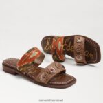 נשים הַנעָלָה Sam Edelman סנדל מגלשה hera sunset orange/cuoio 4XL22X742 - Image 7