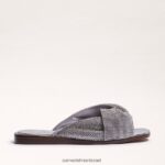 נשים הַנעָלָה Sam Edelman סנדל מגלשה issie כסף 4XL22X466 - Image 2