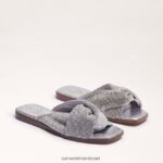 נשים הַנעָלָה Sam Edelman סנדל מגלשה issie כסף 4XL22X466