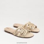 נשים הַנעָלָה Sam Edelman סנדל מגלשות bay fleur חיטה מולבן 4XL22X624