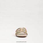נשים הַנעָלָה Sam Edelman סנדל מגלשות bay fleur חיטה מולבן 4XL22X624 - Image 3