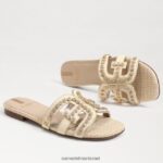 נשים הַנעָלָה Sam Edelman סנדל מגלשות bay fleur חיטה מולבן 4XL22X624 - Image 7