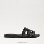 נשים הַנעָלָה Sam Edelman סנדל מגלשות bay marche זמש שחור 4XL22X606 - Image 2