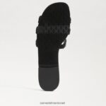 נשים הַנעָלָה Sam Edelman סנדל מגלשות bay marche זמש שחור 4XL22X606 - Image 6