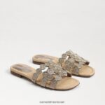 נשים הַנעָלָה Sam Edelman סנדל מגלשות bay marche עלה זהב 4XL22X607