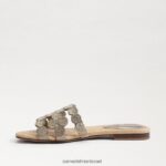 נשים הַנעָלָה Sam Edelman סנדל מגלשות bay marche עלה זהב 4XL22X607 - Image 4