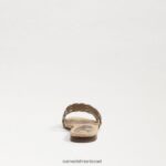 נשים הַנעָלָה Sam Edelman סנדל מגלשות bay marche עלה זהב 4XL22X607 - Image 5