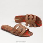 נשים הַנעָלָה Sam Edelman סנדל מגלשת מפרץ cuoio 4XL22X19 - Image 7