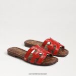 נשים הַנעָלָה Sam Edelman סנדל מגלשת מפרץ אדום טרקוטה 4XL22X23