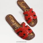 נשים הַנעָלָה Sam Edelman סנדל מגלשת מפרץ אדום טרקוטה 4XL22X23 - Image 7