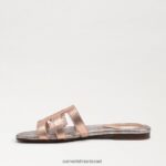 נשים הַנעָלָה Sam Edelman סנדל מגלשת מפרץ ורוד זהב 4XL22X17 - Image 4