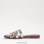 נשים הַנעָלָה Sam Edelman סנדל מגלשת מפרץ זהב מותך 4XL22X15 - Image 4