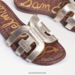 נשים הַנעָלָה Sam Edelman סנדל מגלשת מפרץ זהב מותך 4XL22X15 - Image 7