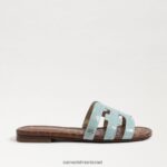 נשים הַנעָלָה Sam Edelman סנדל מגלשת מפרץ כחול קצף ים 4XL22X6 - Image 2