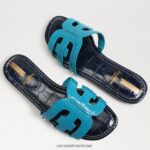 נשים הַנעָלָה Sam Edelman סנדל מגלשת מפרץ כחול/הדסון נייבי 4XL22X8 - Image 7