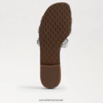 נשים הַנעָלָה Sam Edelman סנדל מגלשת מפרץ כסף רך 4XL22X16 - Image 6