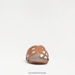 נשים הַנעָלָה Sam Edelman סנדל מגלשת מפרץ עור אוכף 4XL22X14 - Image 3