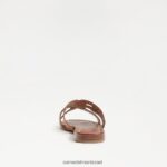 נשים הַנעָלָה Sam Edelman סנדל מגלשת מפרץ עור אוכף 4XL22X14 - Image 5