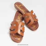 נשים הַנעָלָה Sam Edelman סנדל מגלשת מפרץ עור אוכף 4XL22X14 - Image 7