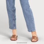 נשים הַנעָלָה Sam Edelman סנדל מגלשת מפרץ עור אוכף 4XL22X14 - Image 8