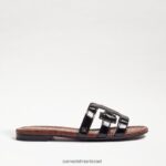 נשים הַנעָלָה Sam Edelman סנדל מגלשת מפרץ פטנט שחור 4XL22X21 - Image 2