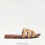 נשים הַנעָלָה Sam Edelman סנדל מגלשת מפרץ פטנט שקדים 4XL22X20 - Image 2