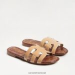 נשים הַנעָלָה Sam Edelman סנדל מגלשת מפרץ פטנט שקדים 4XL22X20