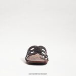נשים הַנעָלָה Sam Edelman סנדל מגלשת מפרץ פטנט שחור 4XL22X21 - Image 3
